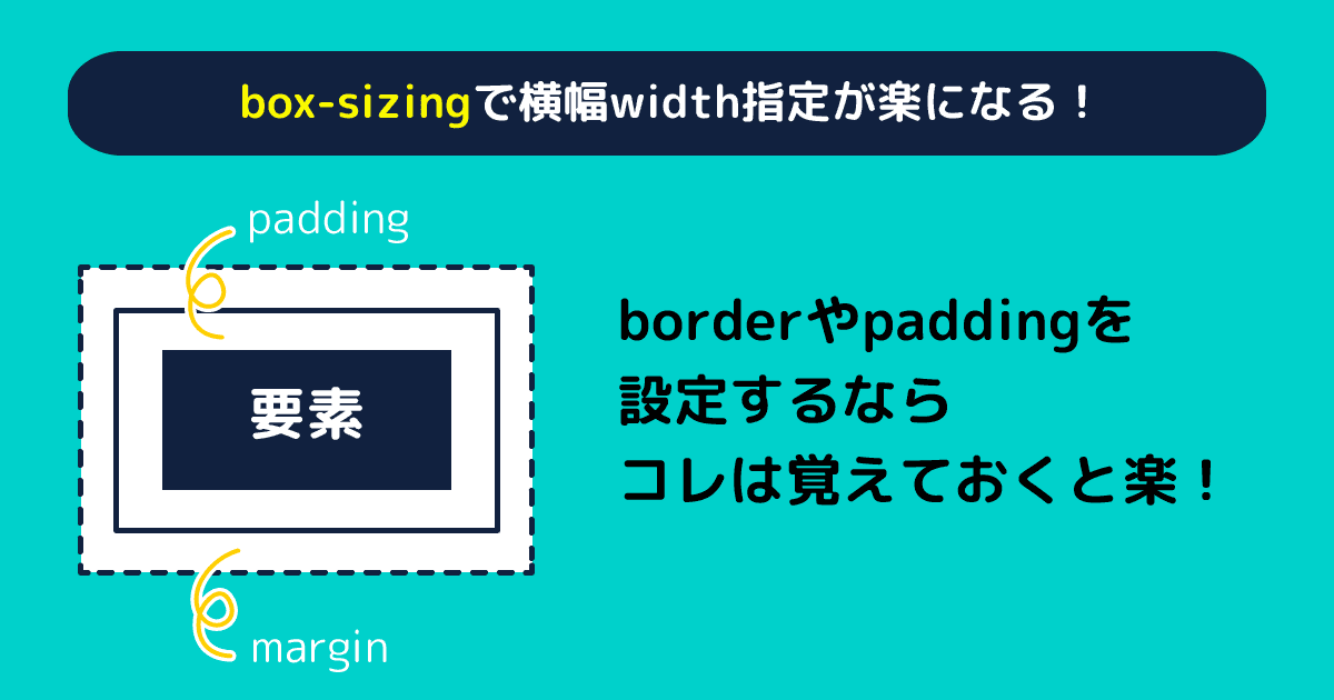 box_sizingでwidthの調整が簡単